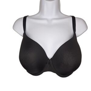 Cacique Lightly Lined T-Shirt Underwire Bra Black Size 38DDD